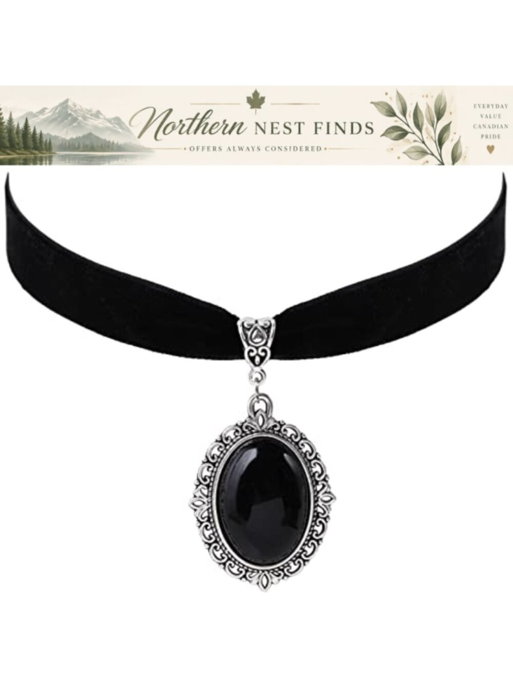 Velvet Victorian Choker Necklace Zinc Alloy Pendant Costume Gothic Jewelry Gift